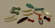 Vintage Hair Accessories Lot 14 Pieces Clips Barrettes
