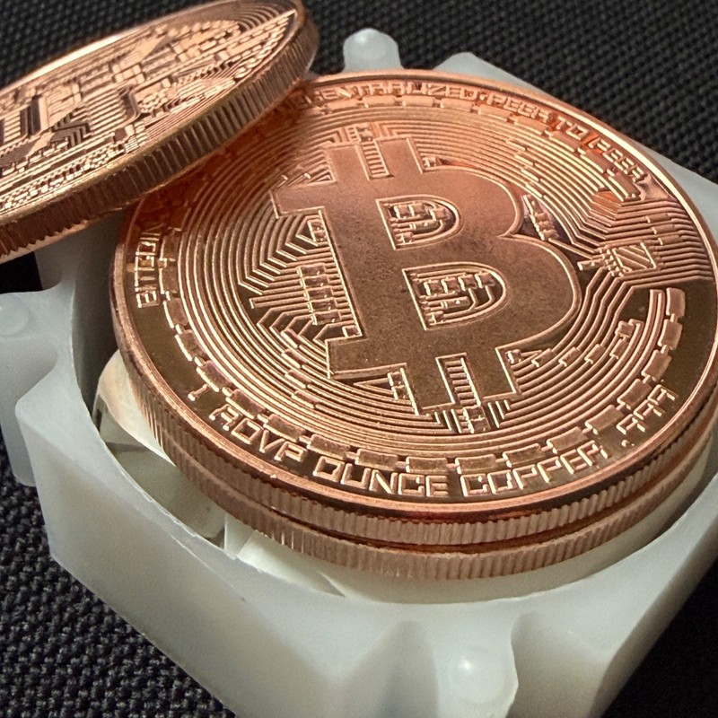 🔥 BITCOIN Design 1 oz .999 Fine COPPER Round TUBE of 20 Crypto Bullion 🔥