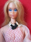 Vintage 4220 Quick Curl Barbie Doll With Original Hair Dress Fashion Outfit 1973