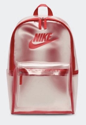 Nike Heritage Crystal Backpack Unisex (25L) Clear University Red HV8920-905  $60 | eBay