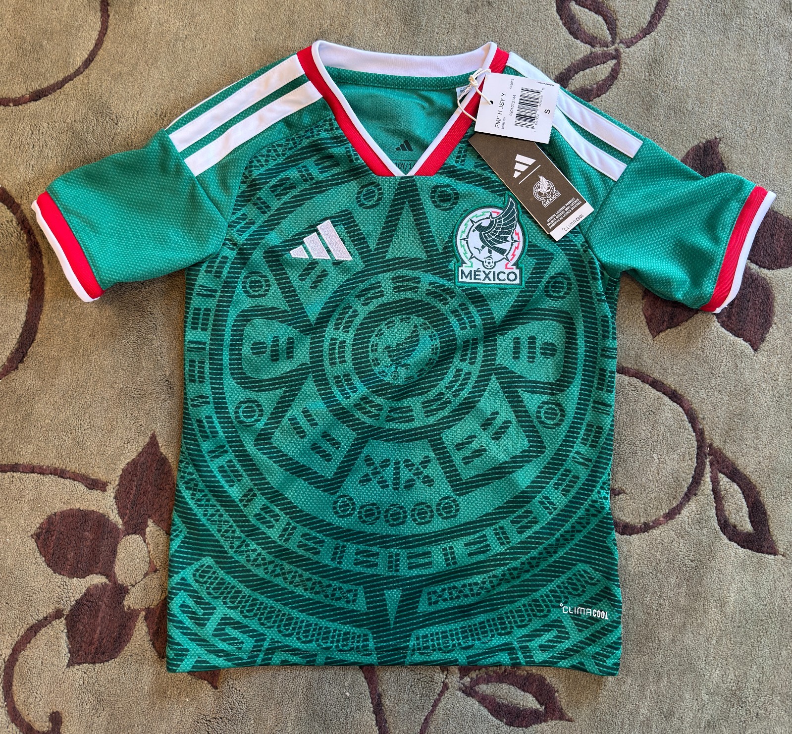 Adidas Soccer Mexico Team 2026 Home Jersey - 9-10 Youth - Green - New with Tags