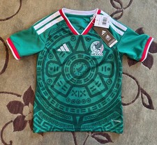 Adidas Soccer Mexico Team 2026 Home Jersey - 9-10 Youth - Green - New with Tags