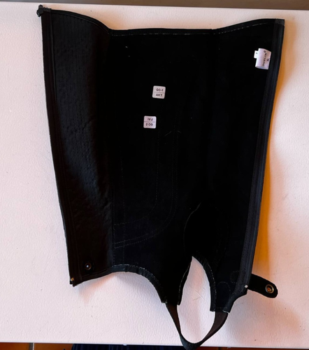 Dublin schwarze Wildleder Halbchaps, Gr. XL, nie getragen - Bild 2 von 8