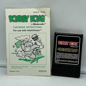 Intellivision Game Lot of 2 Donkey Kong & Mouse Trap Complete w/Manuals