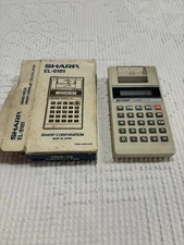 Vintage Sharp EL-8181 Elsi Mate Hand-Held Print/Display Calculator Tested Works