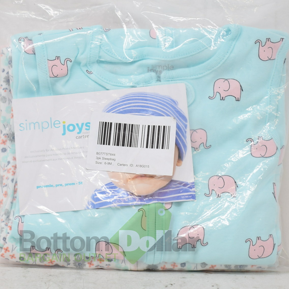 Simple Joys By Carter's Girl's Pk Sleepbag Pink/Floral/Mint