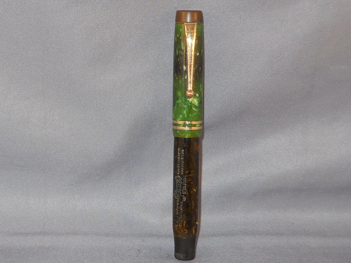 Parker Vintage Duofold Junior Fountain Pen--Jade Green fine point