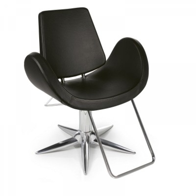Alipes Black Modern Salon Styling Chair by Gamma & Bross - Made in Italy