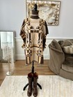 Hermes Brides De Gala Tartan Poncho in Beige Chine size 34 Bnib