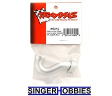 Traxxas 5340 Header exhaust tubular aluminum silv-anodized TRX 2.5 TRA5340 TRA1