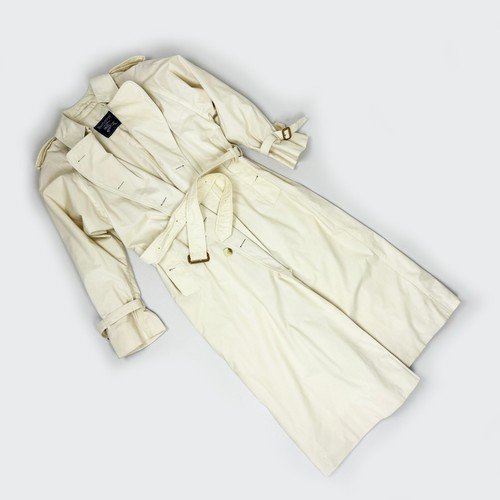 Burberrys Vintage Nova Trench Coat Overcoat Jacket Double Button Front ~M womens - Picture 3 of 13