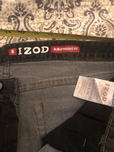 IZOD Jeans Men 40x30 Charcoal (Pre-owned) - Picture 3 of 4