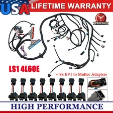 For GM LS1 Swap Vortec 1997-2006 Complete Standalone Wiring Harness 4L60E DBC