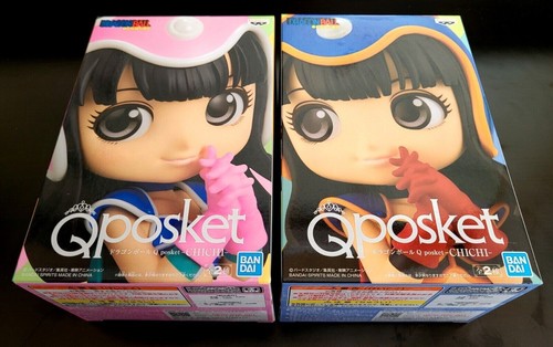 Dragon Ball Q Posket Chichi Figure Set color A+B Bandai Anime Japan Original - Picture 2 of 3