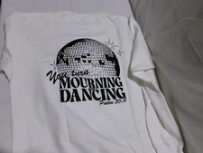 GLO Dancing Sweatshirt White Womens Size Large K980