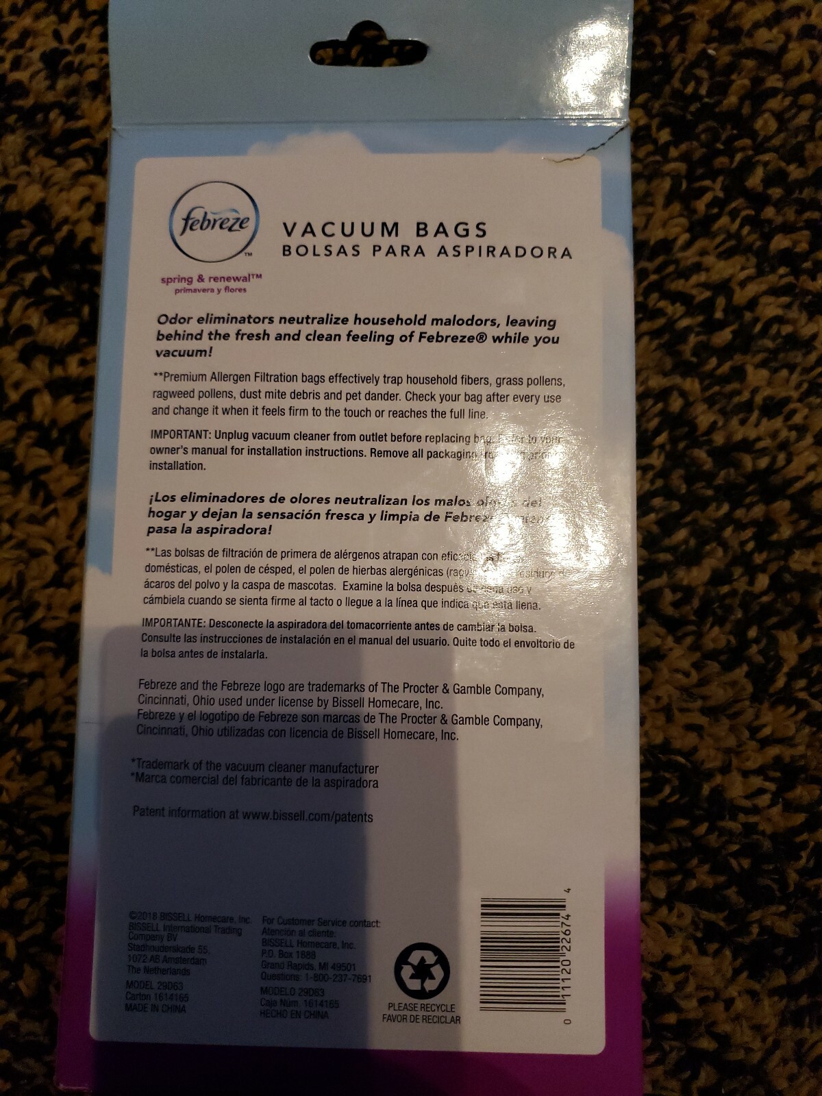 Febreze Vacuum Bags 3 Bags Dirt Devil U Premium Allergen Filtration eBay