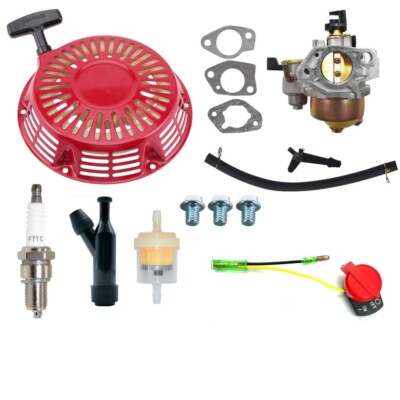 #ad Carburetor Kit w Recoil Starter For HONDA GX390 GX340 11HP 13HP 182F 188F 190F $29.95