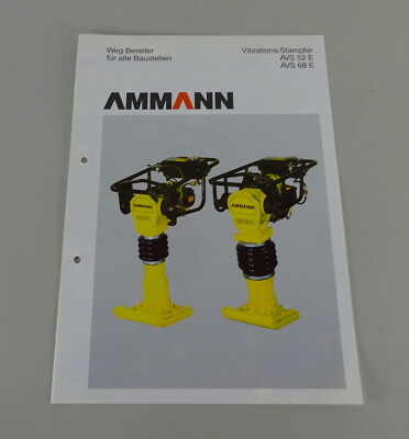 Brochure Ammann Vibrations Compactor AVS 52 E / 68 E