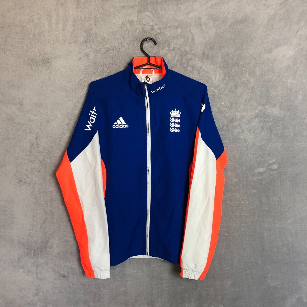 England Cricket Team Training Jacket With Zipped Adidas Woman Size 