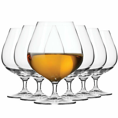 Krosno Harmony Gläser für Brandy Whisky Cognac | Set 6 | 550 ml | Spülmaschine