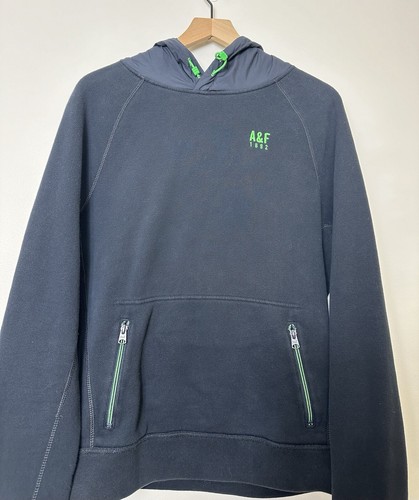 Abercrombie & Fitch Muscle Blue Hoodie MEN SIZE LARGE Active Jacket - Picture 2 of 10