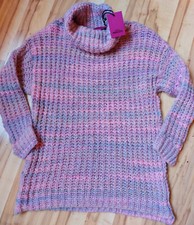 FROGBOX by PRINCESS PULLOVER S 40 42 Pastellfarben Grobstrick Rolli neu TOP!