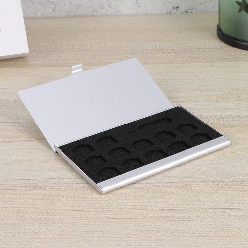 1 szt. Numer telefonu Uchwyt do przechowywania Aluminiowa torba SIM Organizer na chipy z igłą - Zdjęcie 7 z 11