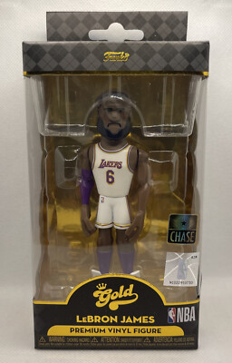 Funko Gold LeBron James Lakers 'Chase White Jersey' Premium Vinyl 5'' Figure