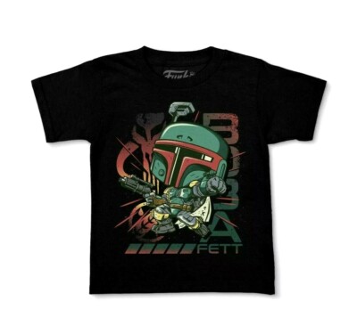 Funko Tee Boba Fett Kids Size XS Extra Small Youth Shirt Disney