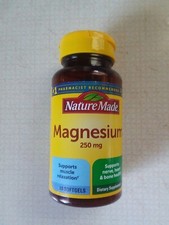    Nature Made Magnesium 250 Mg  50 Softgels Expiration Date May 2026  