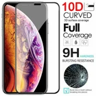 For iPhone 11/12/13/14/15/16 Pro Max 10D Clear Tempered Glass Screen Protector
