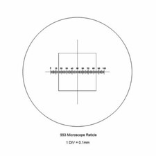 Cross Line Positive Frame Microscope Reticule Eyepiece Micrometer