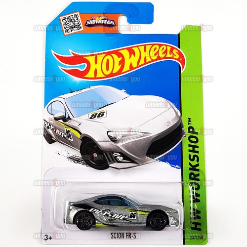 Hot Wheels SCION FR-S #237 2015 argent - Atelier HW - Course à la dérive - 1:64 CFJ14