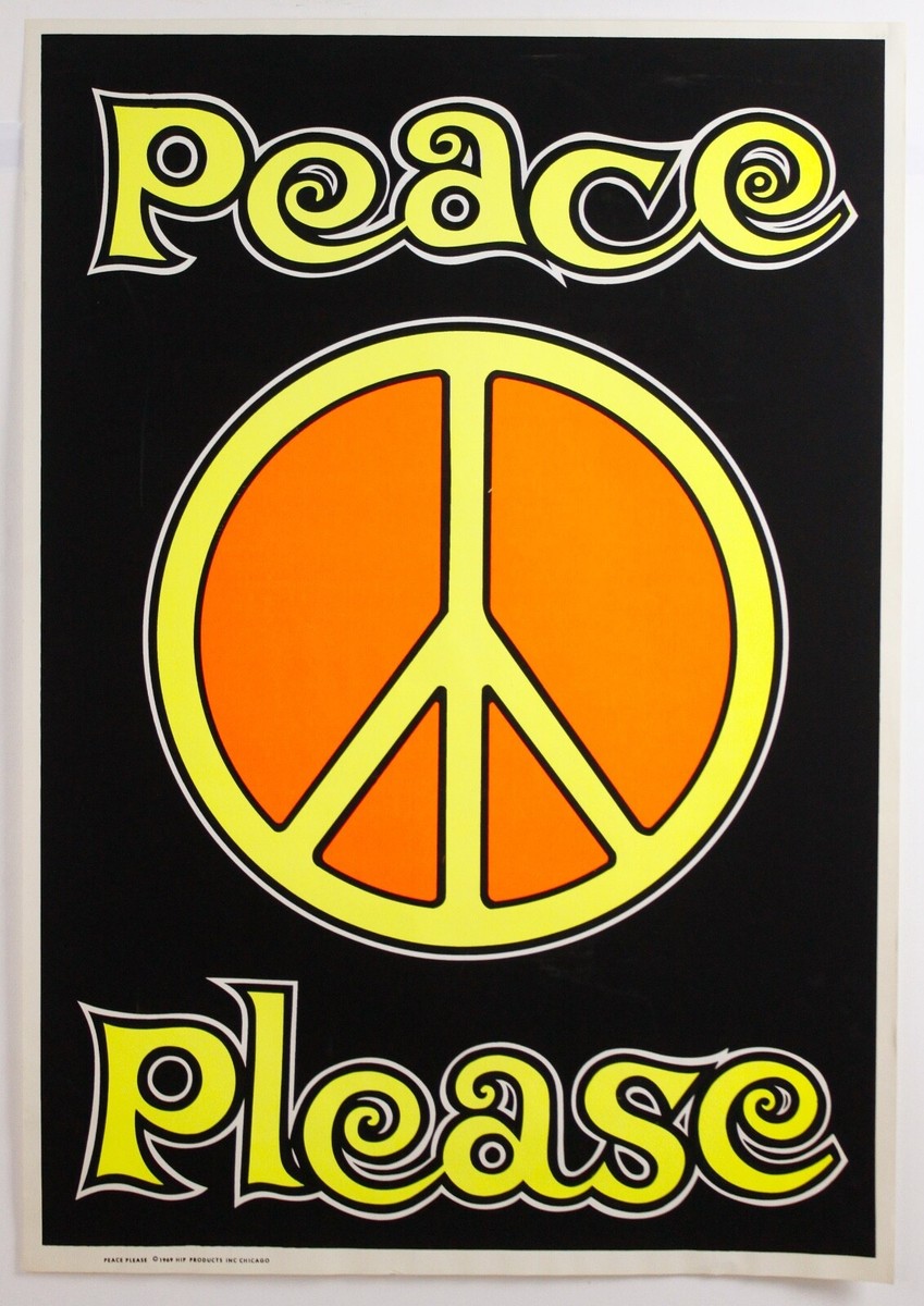 ☆PEACE☆ページ Vintage Original 1969 Hip Products Peace Please Psychadelic Peace