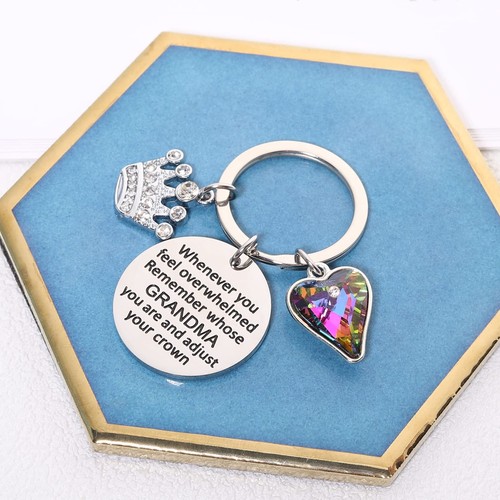 Bonus Mom Keychain for Women Bonus Mom Valentine gifts from Daughter And Son - Picture 5 of 7
