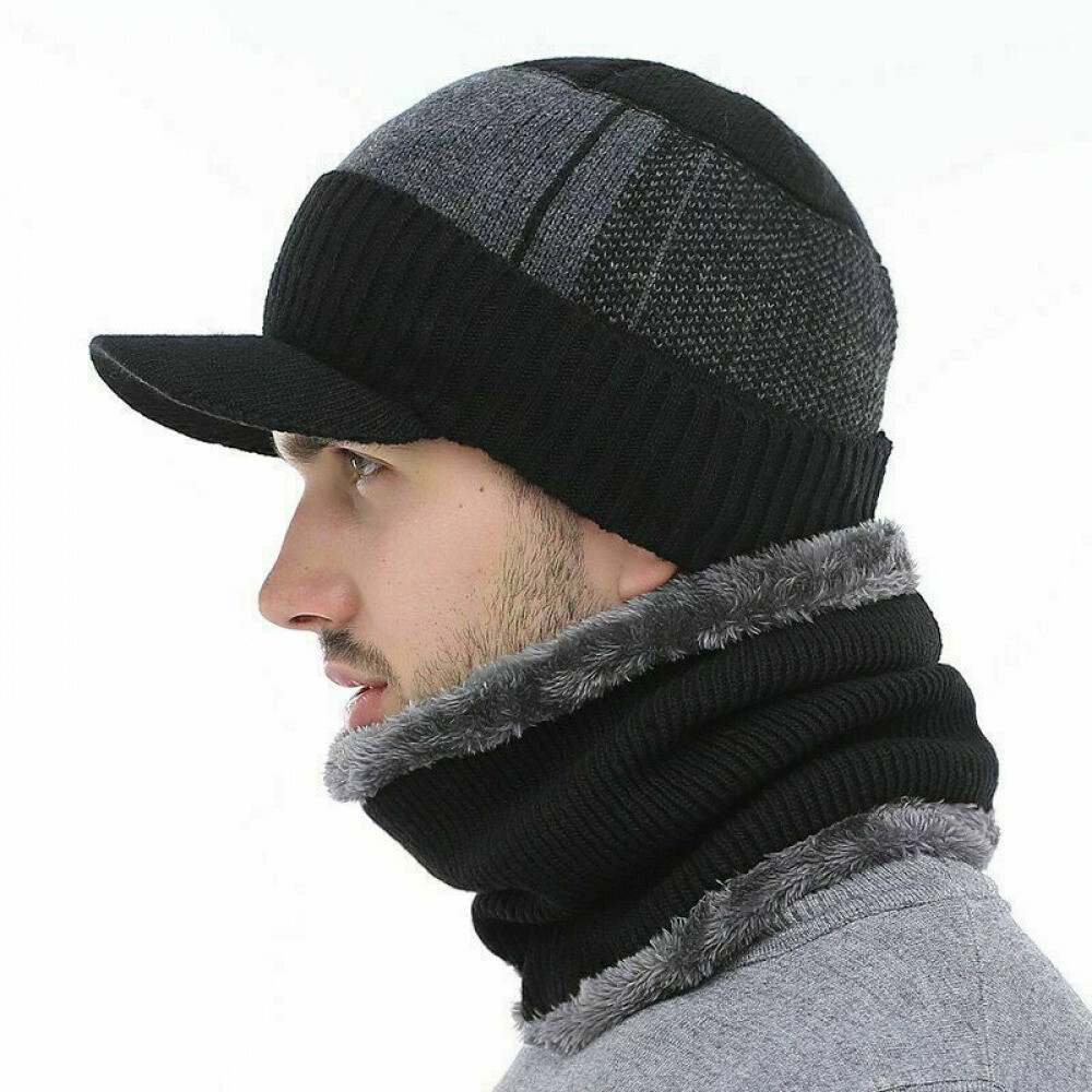 Gorros Gorras De Invierno Para Hombre Sombrero El Frio Bufanda De Moda Hombres Sombreros