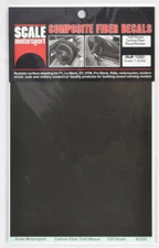 Scale Motorsport 1/20 Carbon Fiber Twill Weave Waterslide Decal Sheet 1020