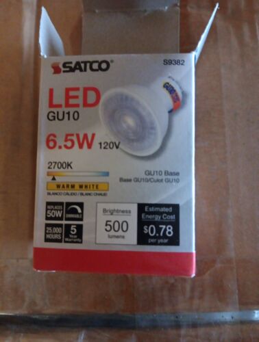 (box of 12) Satco S9382 6.5MR16/LED/40'/27K/120V/GU10 - Picture 2 of 8