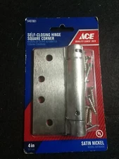 Ace Self Closing Door Hinge 4" Satin Nickel Finish  #5407861 Fire Door Approved