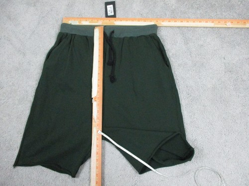 Mix Limited Shorts Adult Large W32xL7in Green Pockets Mens High Rise Raw Edge - Picture 7 of 18
