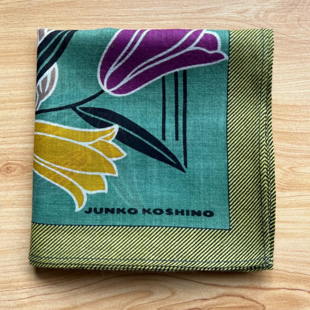 HANDKERCHIEF VINTAGE JAPAN FLORAL PLAIN LADIES COTTON POCKET
