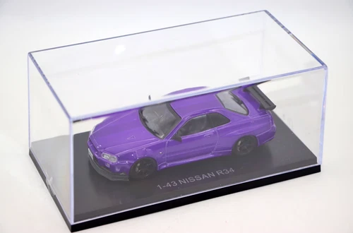 1/43 Alu Diecast Auto Modell Nissan GT-R R34 Sportwagen lila - Bild 10 von 10
