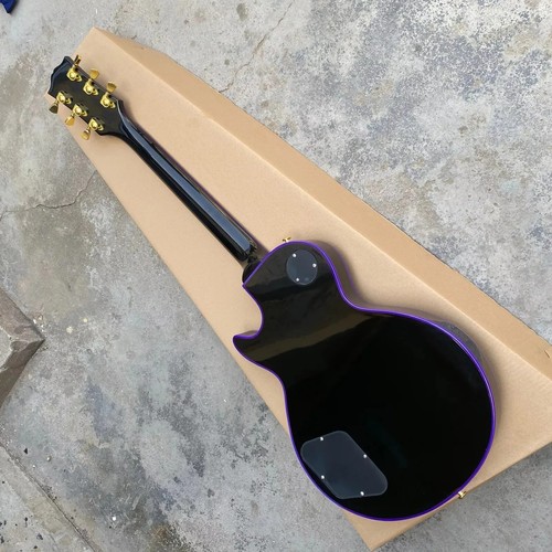 Chitarra elettrica personalizzata Viola Sunburst Colore Oro Hardware Corpo6corde - Foto 4 di 8