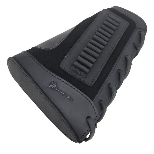 Custodia in pelle per munizioni copri fucile fucile buttstock per .357/.308/.22lr/12GA - Foto 50 di 62