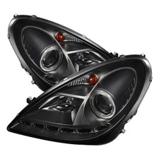 Mercedes Benz 05-11 Slk Black Drl Led Projector Headlights 280 300 350 55