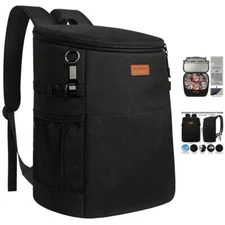 Cooler Backpack Insulated Waterproof 30 Cans Cooler Bag for Lunch Picnic Camping