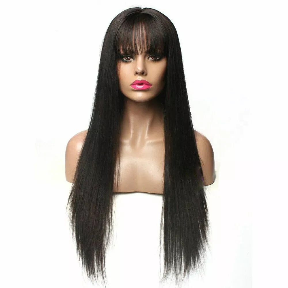 Silky Straight 5x5 Silk Base Full Lace Human Hair Wig With  display picture 2
