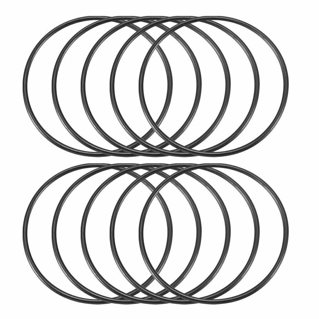 10pcs 49x 1.9mm black flexible nitrile rubber O ring oil seal washer grommets✦KD