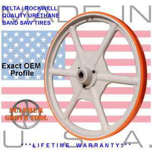 2 BLUE MAX SUPER DUTY URETHANE BAND SAW TIRES FOR 20" DELTA 28-345 BAND SAW 2 BLUE MAX SUPER DUTY URETHANE BAND SAW TIRES FOR 20" DELTA 28-345 BAND SAW