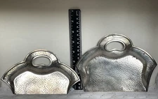 Vintage Crumb Catchers Quadruple Plate Silent Butler Pans Dowd Rodgers Co. 2229